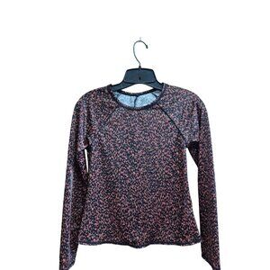 All In Motion Womens UPF 50+ Long Sleeve Swim Rash Guard S Recycled Polyester &